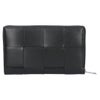 ボッテガヴェネタ BOTTEGA VENETA 長財布 イントレチャート カセット 814649 VBWD2 8803 BLACK-SILVER 【お取り寄せ】