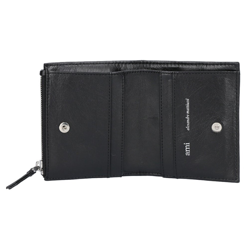 アミパリス AMI PARIS 折財布 二つ折財布 USL201.AL0052 001 NOIR