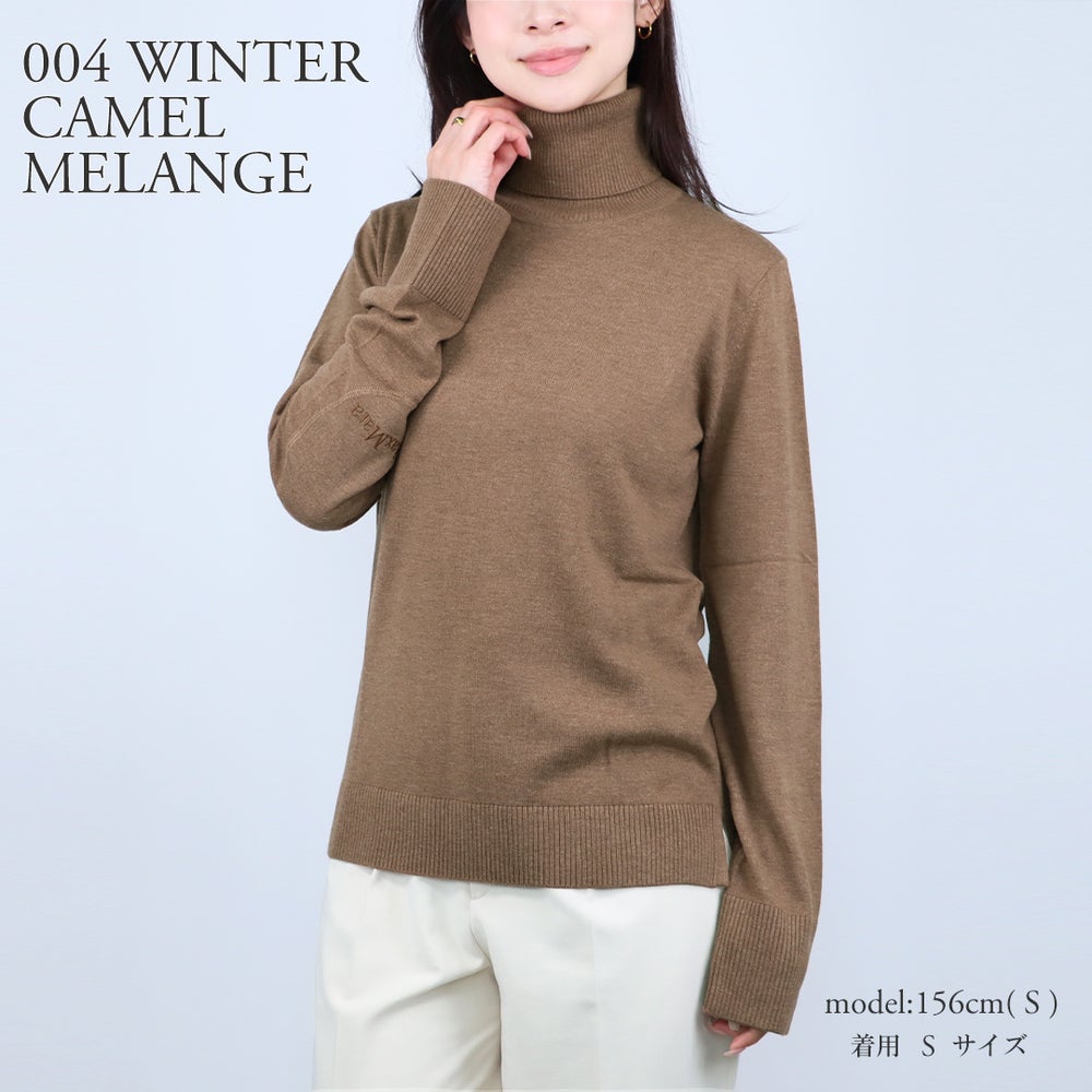 エス マックスマーラ S MAX MARA レディース ニット セーター ALLEGRA 2629366043600 エルボーパッチ ハイネック タートルネック ウール100％
