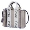 クロエ CHLOE 2WAYバッグ WOODY SMALL ウッディ スモール CHC25SS397 O81 074 SHINY GREY