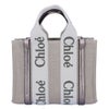 クロエ CHLOE 2WAYバッグ WOODY SMALL ウッディ スモール CHC25SS397 O81 074 SHINY GREY