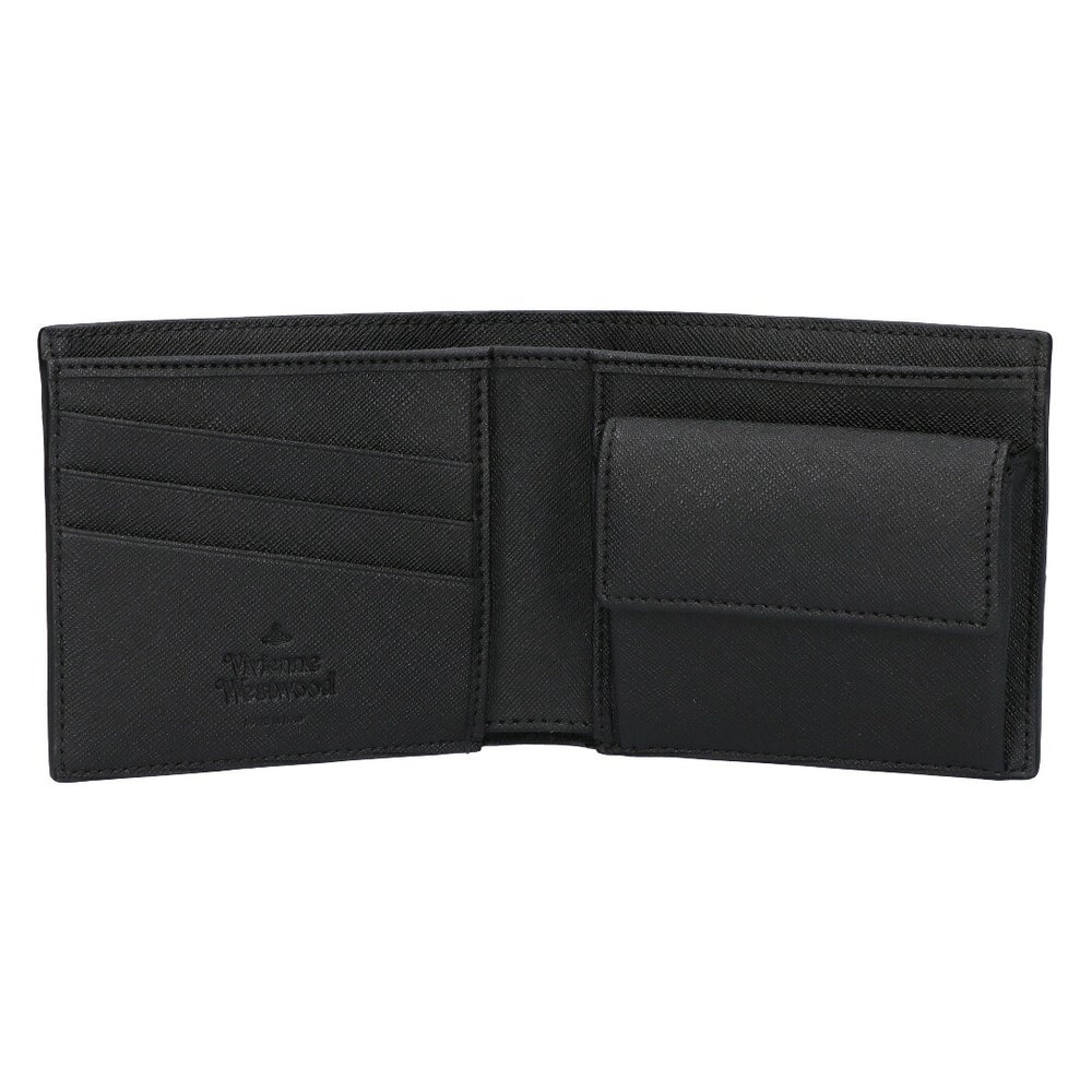 ヴィヴィアンウエストウッド VIVIENNE WESTWOOD メンズ 折財布 ニつ折財布 5115003NM S0021 N401 BLACK