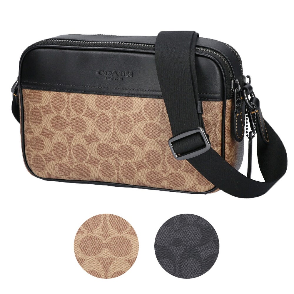 コーチ COACH メンズ ショルダーバッグ クロスボディ グラハム シグネチャー CV921 QBNRX アウトレット 【お取り寄せ】
