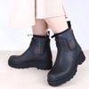 バブアー BARBOUR 靴 レディースシューズ 雨靴 レインブーツ 長靴 ショートブーツ チェルシーブーツ サイドゴア プルタブ フィンガーフック ラグソール タータンチェック BARBOUR CYNTHIA CHELSEA WELLY LRF0144