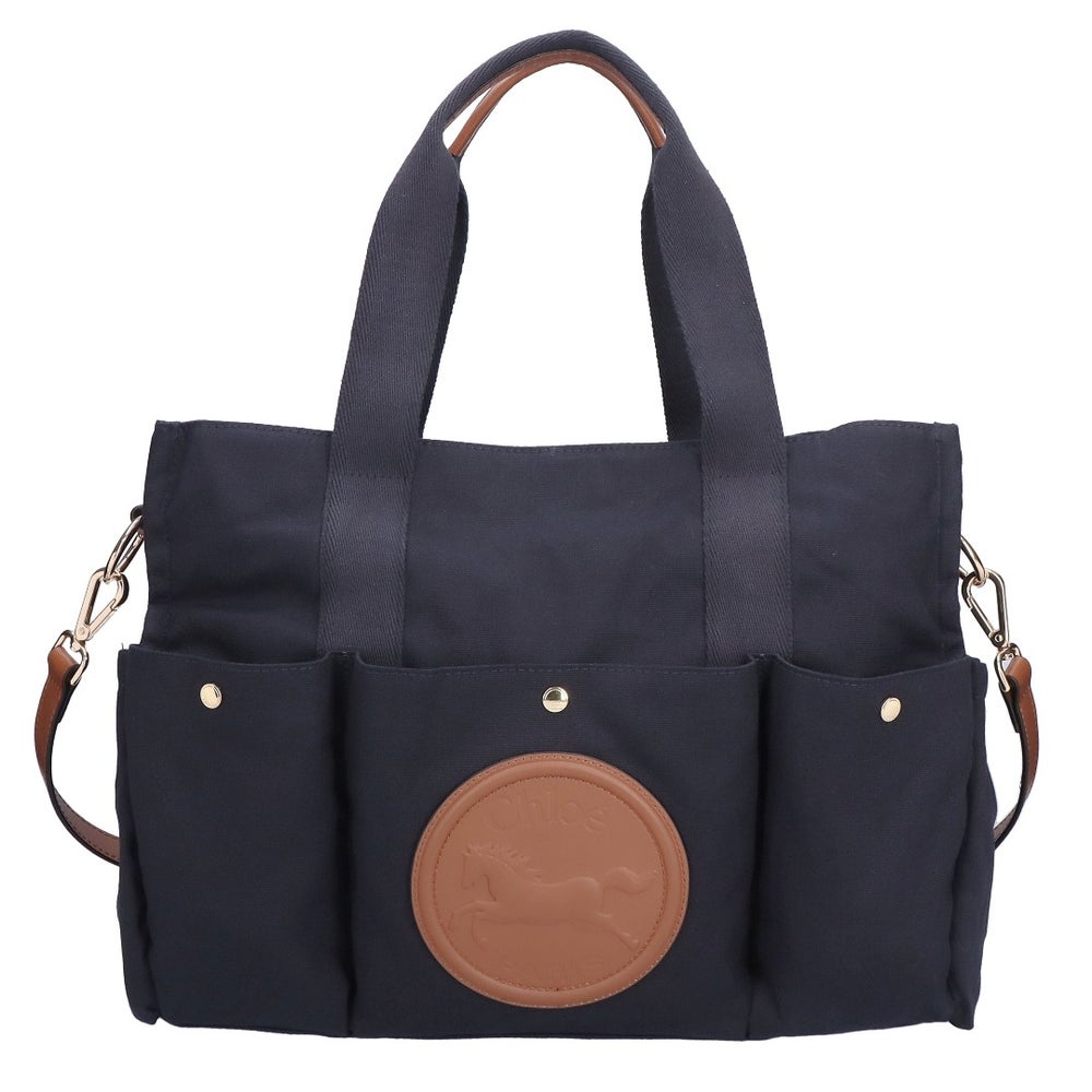 クロエ CHLOE バッグ トートバッグ ショルダーバッグ マザーズバッグ 2WAYバッグ キッズ kids C21387 859 NAVY ホースメダル